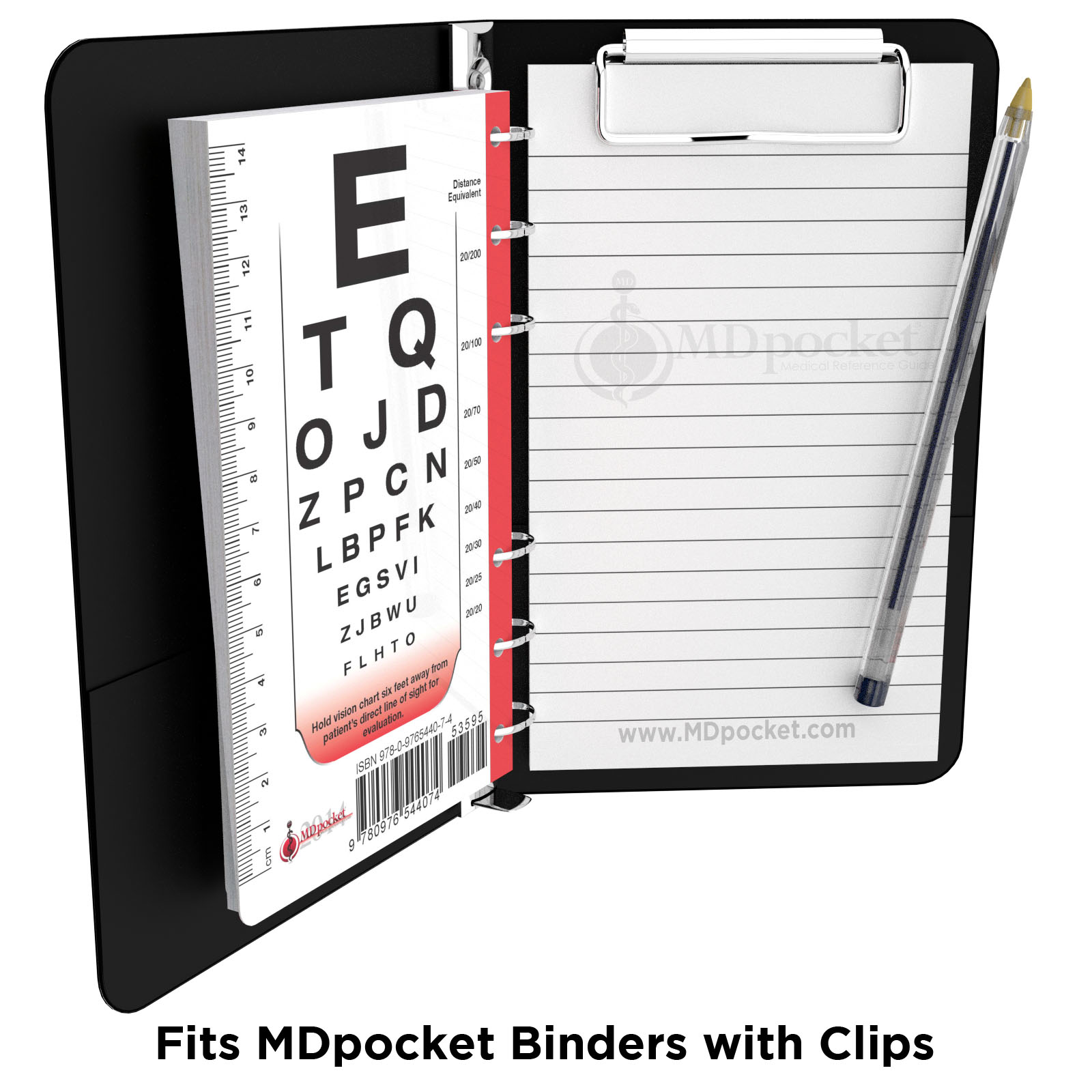 4 x 6.5 Notepad for MDpocket Binders with Clips
