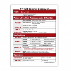 TP-ME Airway Checklist Sheet