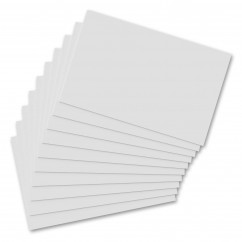 10 Pack - Horizontal 17 x 11 MDF Clipboard Notepad - Blank