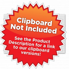 Horizontal 17 x 11 Clipboard Notepad