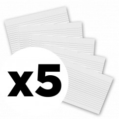 5 Pack - 8 x 5 Notepads - Ruled