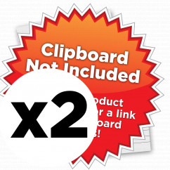 2 Pack - Memo ISO Clipboard Notepads