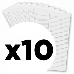 10 Pack - 3.5 x 10.25 Notepad