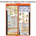 WhiteCoat Clipboard® Vertical - Orange Nursing Edition