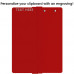 Red Vertical ISO Clipboard