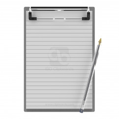 5 x 8 Aluminum Clipboard - Slightly Damaged