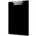 Letter Size 8.5 x 11 Aluminum Clipboard | Black