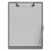 Letter Size 8.5 x 11 Aluminum Clipboard | Silver