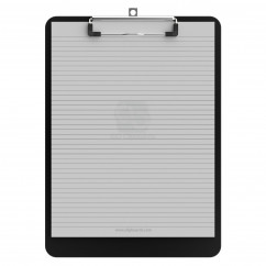 Letter Size 8.5 x 11 Plastic Clipboard | Black
