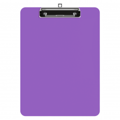 Letter Size 8.5 x 11 Plastic Clipboard | Lilac