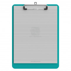 Letter Size 8.5 x 11 Plastic Clipboard | Teal
