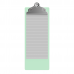 4.25 x 11 Aluminum Server Clipboard - Mint