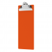4.25 x 11 Aluminum Server Clipboard - Orange