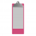 4.25 x 11 Aluminum Server Clipboard - Pink