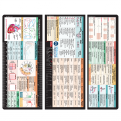 Trifold Cardiology Adhesive Reference Label