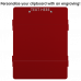 WhiteCoat Clipboard® ISO Centerfold Red