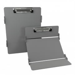 WhiteCoat Clipboard® ISO Centerfold Silver