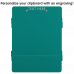 WhiteCoat Clipboard® ISO Centerfold Teal