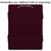 WhiteCoat Clipboard® ISO Centerfold Wine