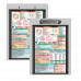 Flat Aluminum Medical Clipboard - White