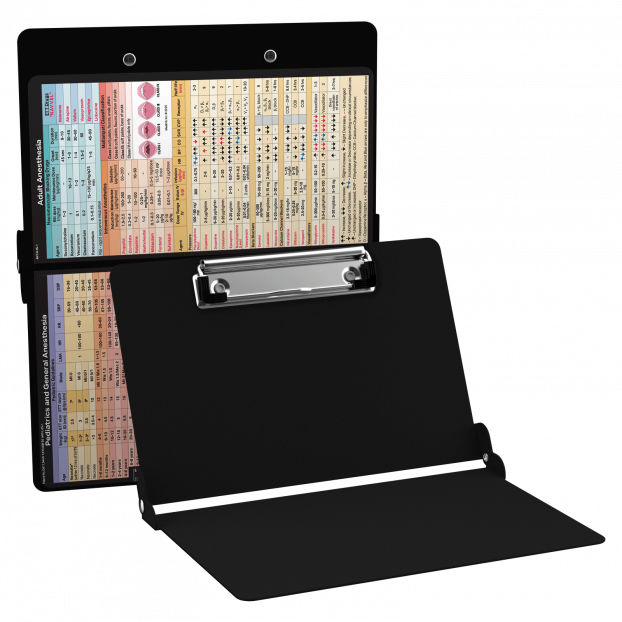 WhiteCoat Clipboard® - Black Anesthesia Edition