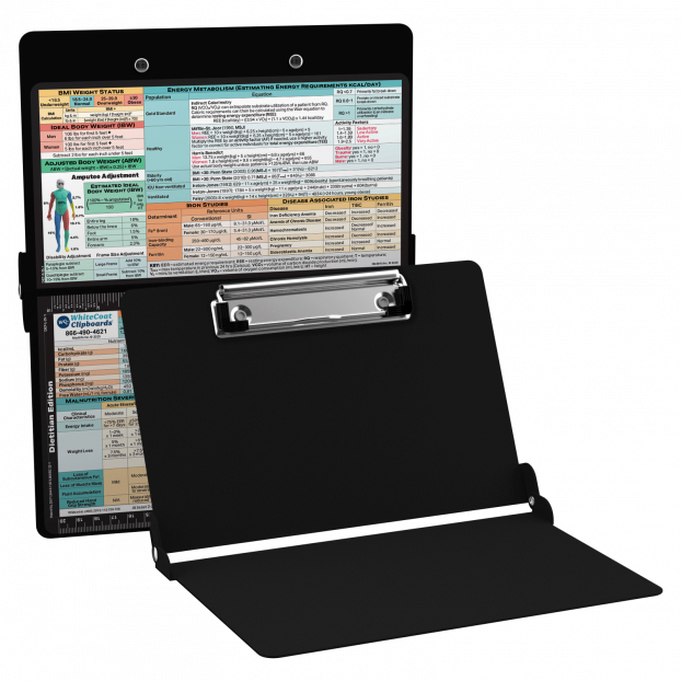 WhiteCoat Clipboard® - Black Dietitian Edition
