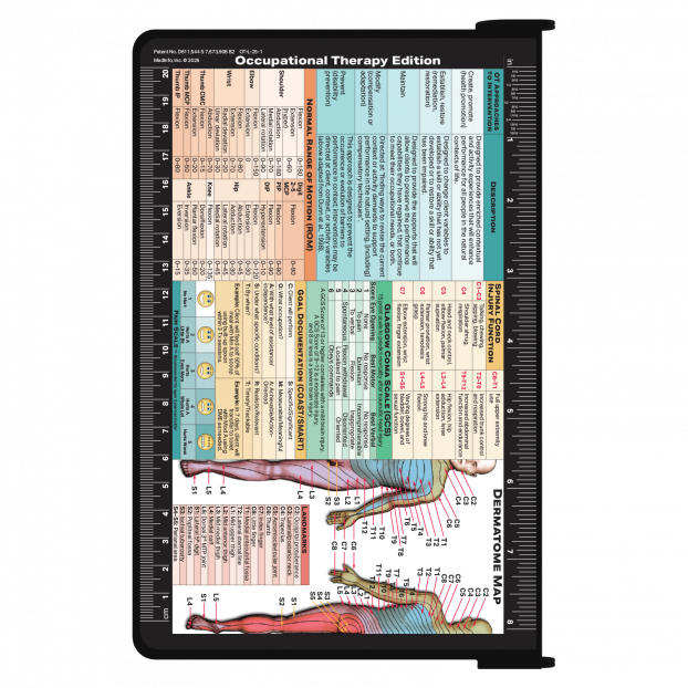 Whitecoat Clipboard Occupational Therapy Edition - Blue Medical Reference Clipboard