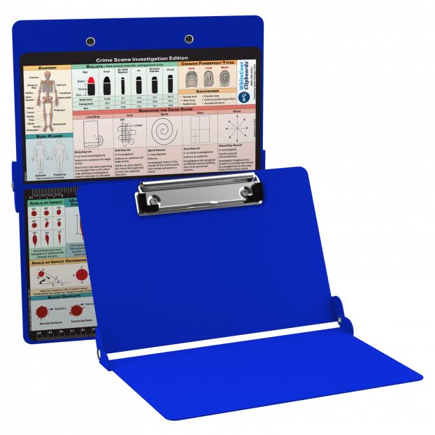 WhiteCoat Clipboard® - Blue Crime Scene Investigation Edition WhiteCoat Clipboard® - Blue Crime Scene Investigation Edition