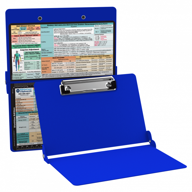 WhiteCoat Clipboard® - Blue Dietitian Edition