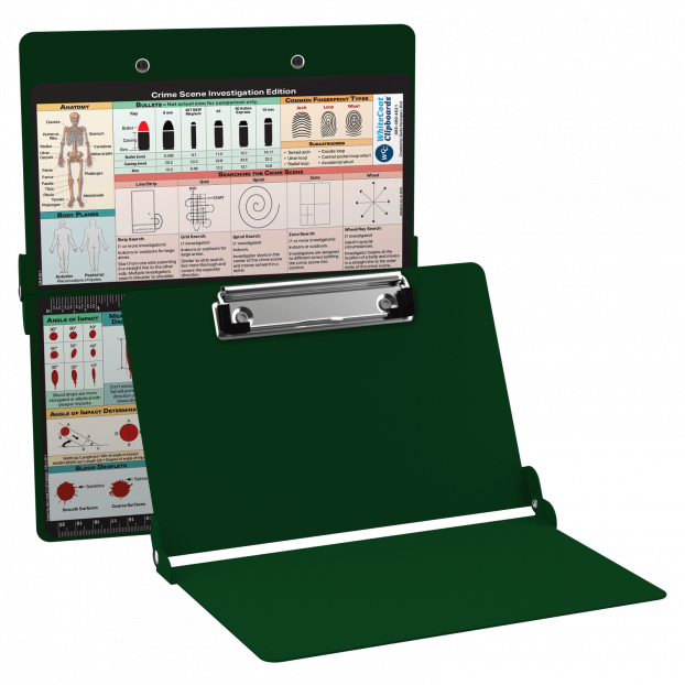 WhiteCoat Clipboard® - Green Crime Scene Investigation Edition WhiteCoat Clipboard® - Green Crime Scene Investigation Edition