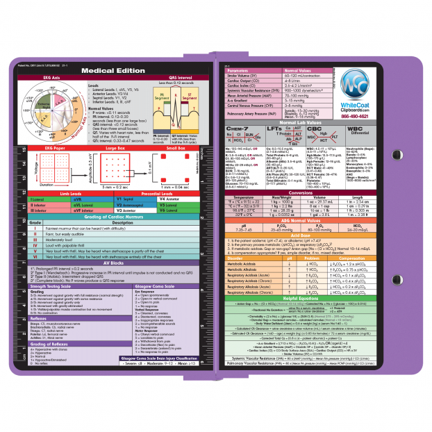 Lilac WhiteCoat Clipboard Medical Edition 