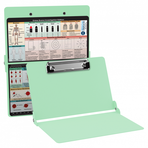 WhiteCoat Clipboard® - Mint Crime Scene Investigation Edition WhiteCoat Clipboard® - Mint Crime Scene Investigation Edition