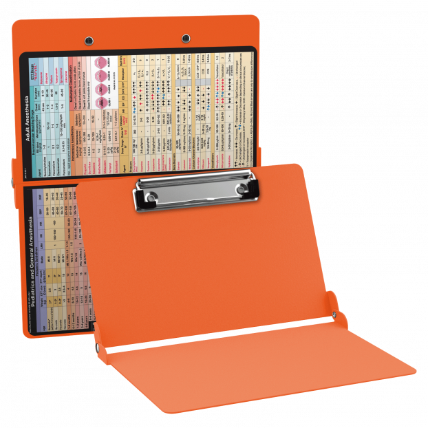 WhiteCoat Clipboard® - Orange Anesthesia Edition