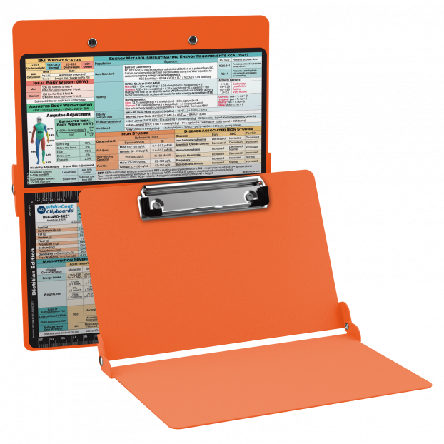 WhiteCoat Clipboard® - Orange Dietitian Edition