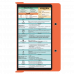 WhiteCoat Clipboard® - Orange Speech Language Pathology Edition