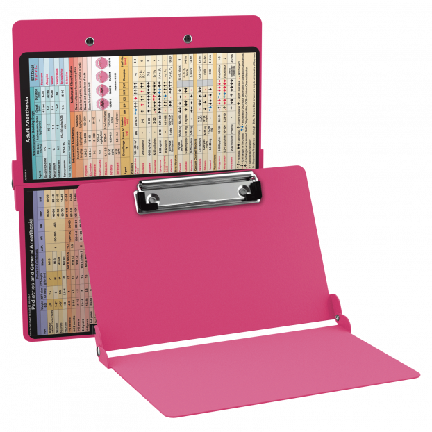 WhiteCoat Clipboard® - Pink Anesthesia Edition