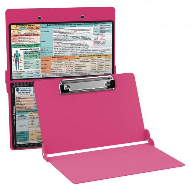 WhiteCoat Clipboard® - Pink Dietitian Edition