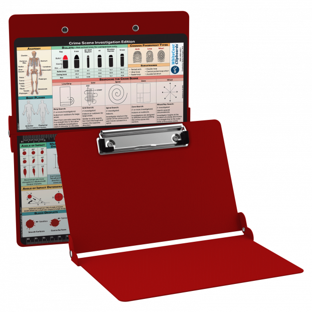 WhiteCoat Clipboard® - Red Crime Scene Investigation Edition WhiteCoat Clipboard® - Red Crime Scene Investigation Edition