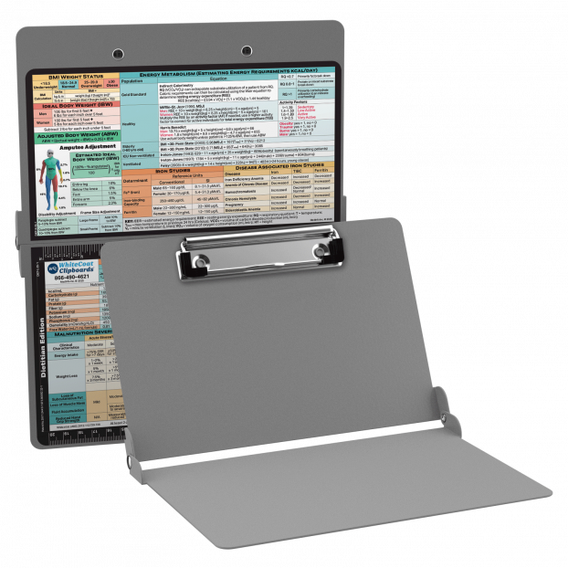 WhiteCoat Clipboard® - Silver Dietitian Edition