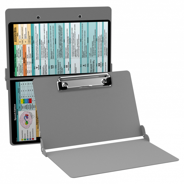 WhiteCoat Clipboard® - Silver Speech Language Pathology Edition