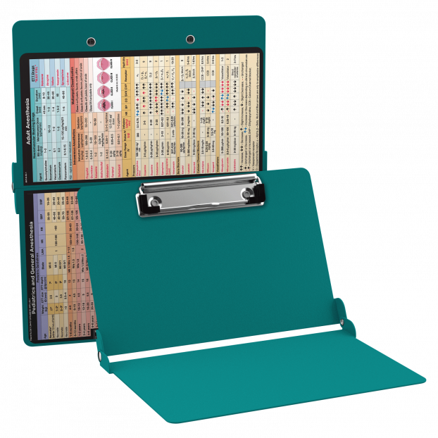 WhiteCoat Clipboard® - Teal Anesthesia Edition