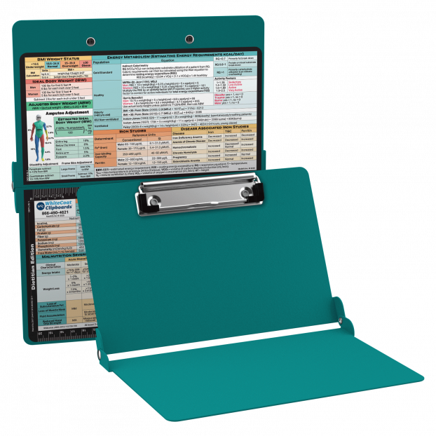 WhiteCoat Clipboard® - Teal Dietitian Edition
