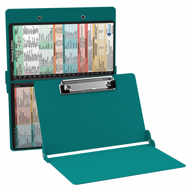 WhiteCoat Clipboard® - Teal Pharmacy Edition
