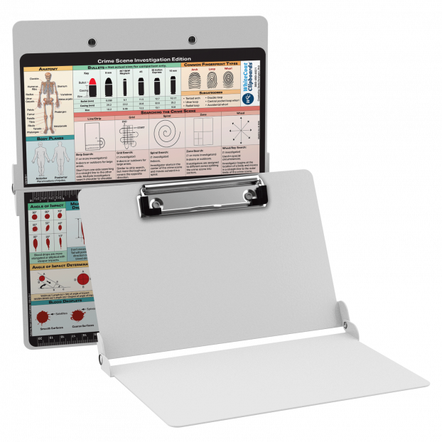 WhiteCoat Clipboard® - White Crime Scene Investigation Edition WhiteCoat Clipboard® - White Crime Scene Investigation Edition