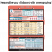 WhiteCoat Clipboard® Trifold - Coral Anesthesia Edition