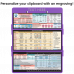 WhiteCoat Clipboard® Trifold - Lilac Anesthesia Edition
