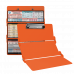 WhiteCoat Clipboard® Trifold - Orange Anesthesia Edition