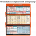 WhiteCoat Clipboard® Trifold - Orange Anesthesia Edition