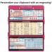 WhiteCoat Clipboard® Trifold - Pink Anesthesia Edition