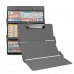 WhiteCoat Clipboard® Trifold - Silver Anesthesia Edition